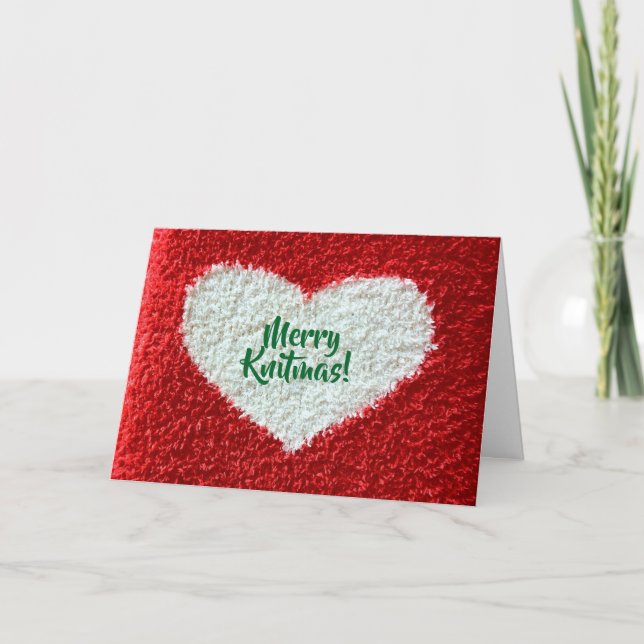 Carte Merry Knitmas (Devant)