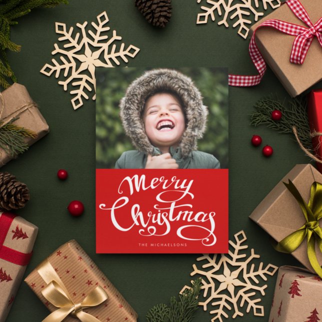 Carte MERRY NOËL Ajouter Votre Photo (Créateur téléchargé)