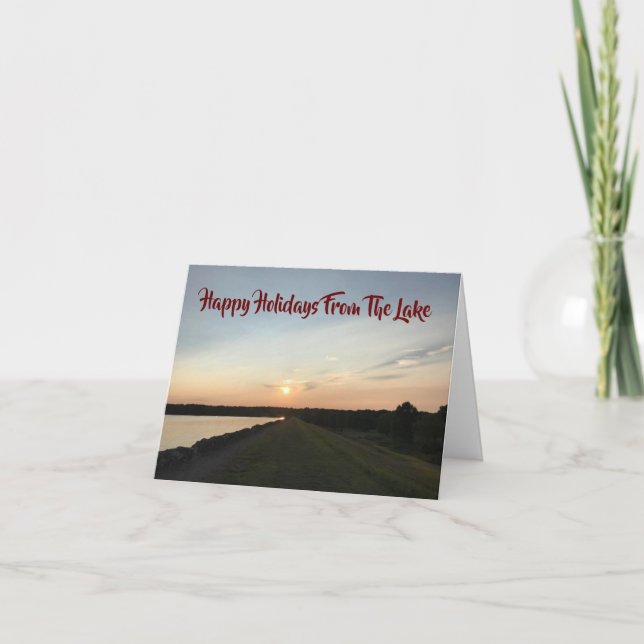 CARTE MERRY NOËL **DU LAC*** (Devant)