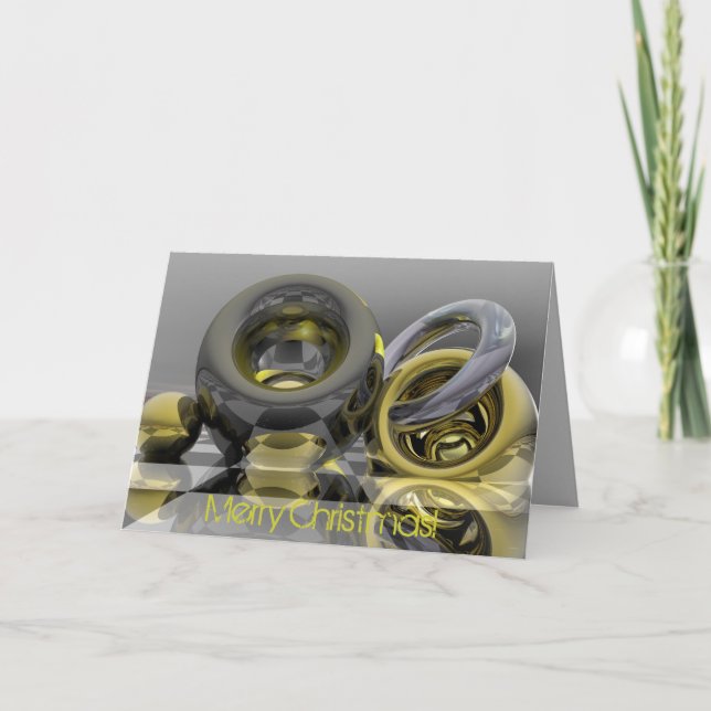 Carte Merry Xmas moderne (Devant)