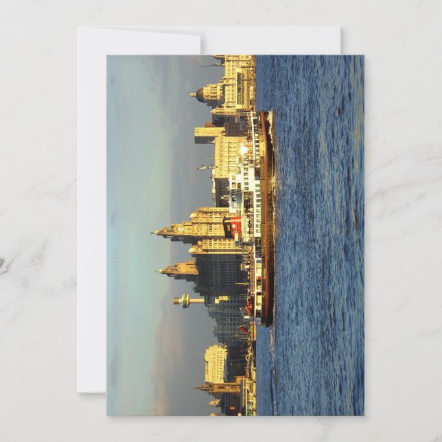 Carte Mersey Ferry & Liverpool Waterfront (Devant)