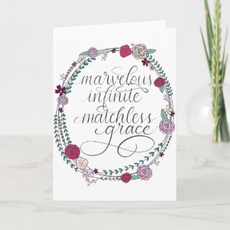 Carte Merveilleuse, Infinie, Grace sans tache|| Hymn Lyr