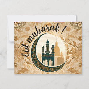 Carte Merveilleux "Eid Moubarak"