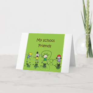 Carte Mes amis de l'école