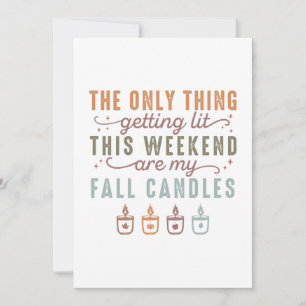 Carte Mes bougies d'automne