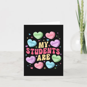 Carte Mes Étudiants Sont Enseignants Valentines Day Cand