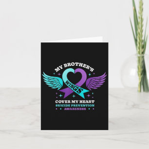 Carte Mes frères ailes couvrent mon coeur la prévention 