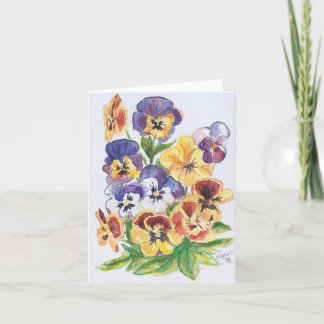 Carte Mes Pensées versent le toi,/mes "pensées" pour