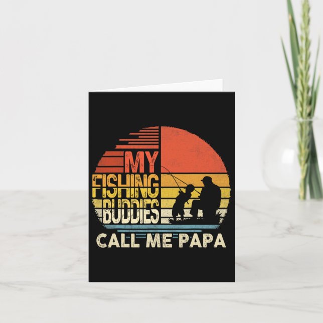 Carte Mes potes de pêche m'appellent Papa Shirt Fête des (Devant)