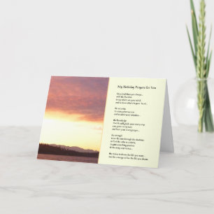 Carte Mes prières d'anniversaire pour toi...