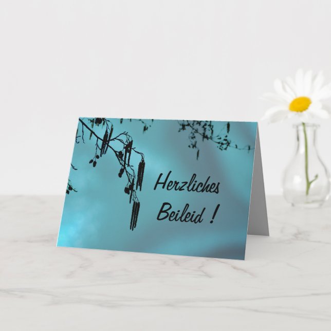 Carte Mes sincères condoléances ! (Petite plante)