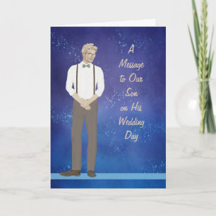 Carte Message aux Fils des parents le jour du mariage