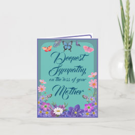 Carte Message De Condolence Florale Pour Perte De 