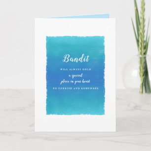 Carte Message de sympathie pour les animaux de compagnie