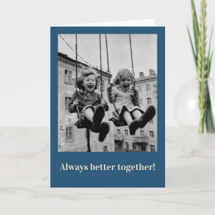 Carte Message mignon pour les meilleures amies
