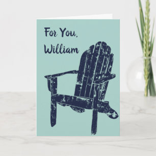 Carte Message Personnalisé De La Chaise Adirondack Chaqu