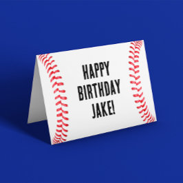 Carte Message personnalisé du joueur de baseball