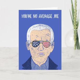 Carte Message personnalisé Joe Biden Amusant Anniversair