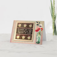 Message spécial ami Floral Anniversaire