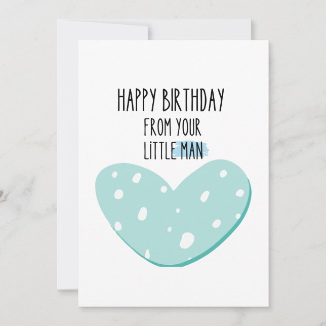 Carte Message Spécial Pour Anniversaire Du Fils (Devant)