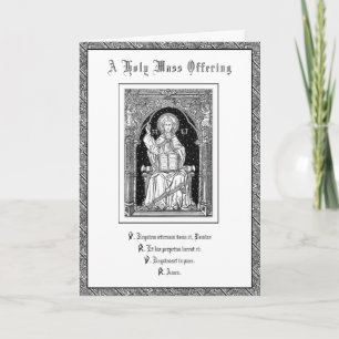 Carte Messe traditionnelle de la sympathie catholique of