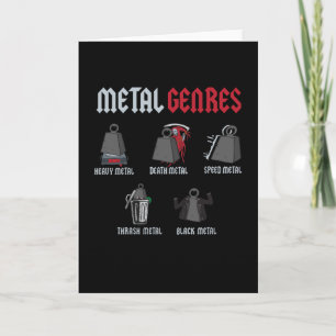 Carte Metal Genres Rock Music Rock Hard Rock