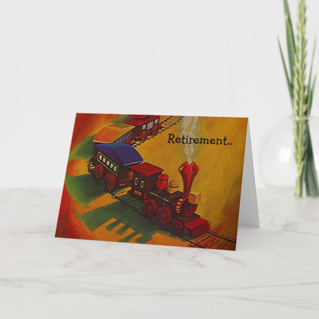 Carte Métaphore du chemin de fer de retraite Vapeur sur  (Devant)