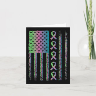 Carte Métastatique Cancer du sein Drapeau Sensibilisatio