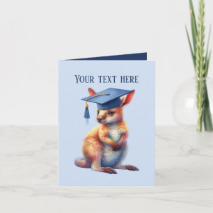 Carte Mete Graduation ajouter le message kangourou
