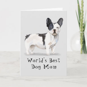 Carte Mete World's Best Dog Mom Watercolor Fête des mère