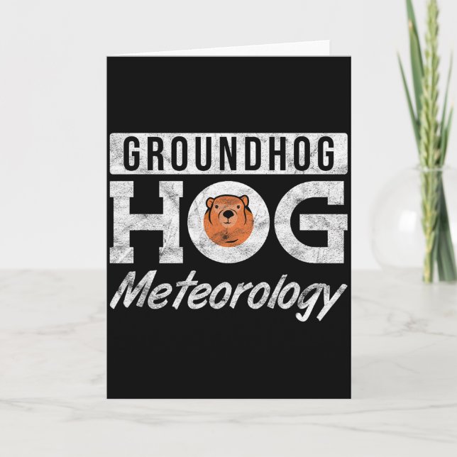 Carte Météorologie de la marmotte Ground Hog _3  (Devant)