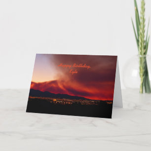 Carte Mettez le monde en feu sur vos voeux d'anniversair