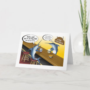 Carte Mettez-le sur ma facture Billfish Grey Card