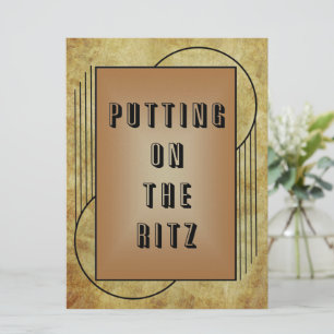 Carte Mettre sur l'invitation Ritz