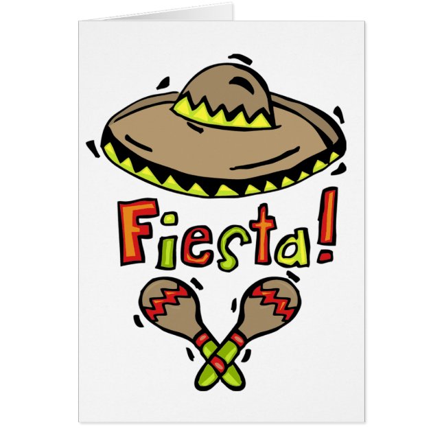 Carte mexicaine de fiesta (Devant)