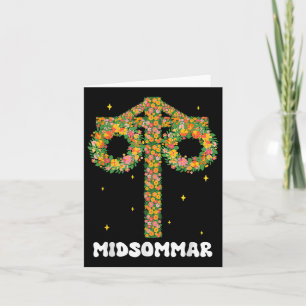 Carte Mi-été Solstice Maypole Midsomum Suède