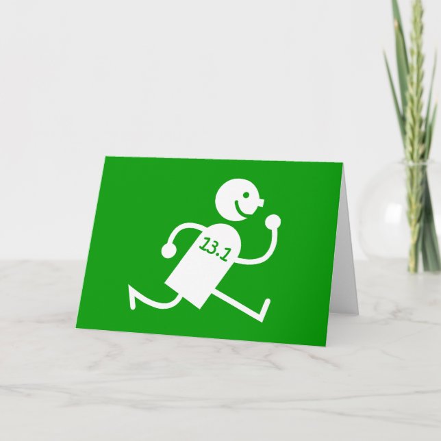 Carte Mi-marathon drôle (Devant)