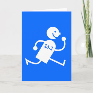 Carte Mi-marathon drôle