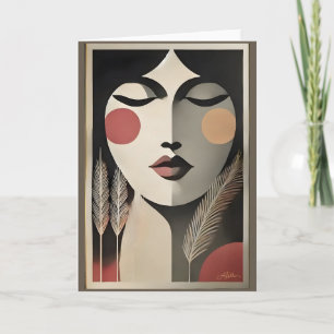 Carte Mi-siècle Méditation Art Moderne