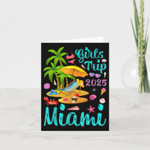 Carte Miami Beach Floride Vacances d'été Voyage des fill