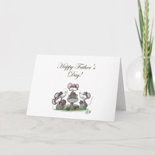 Carte Mic, Mac et Moe's Happy Fête des pères (Devant)