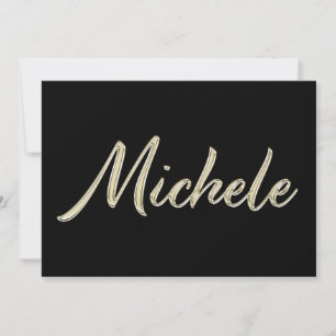 Carte Michele White Gold