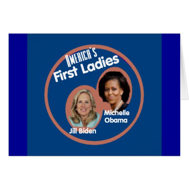 Carte Michelle Biden First Ladies (Devant Horizontal)
