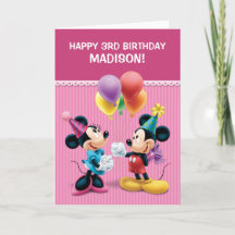 Mickey & Minnie | Anniversaire plié