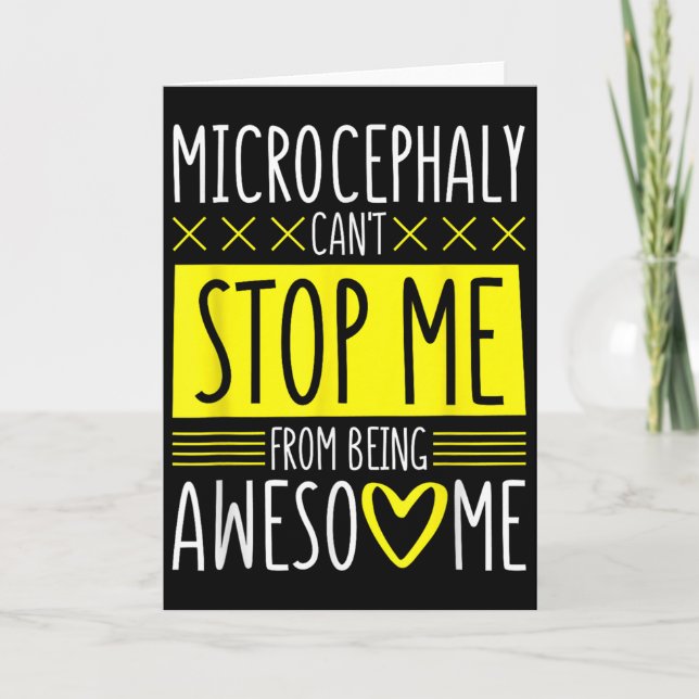 Carte Microcephaly Can't Stop Me, Microcephaly Fighter S (Devant)