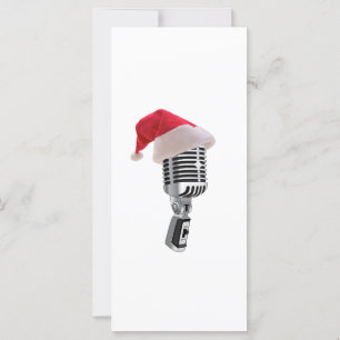 Carte Microphone père Noël