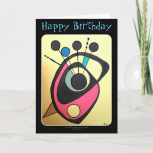 Carte 'Mid Century Modern Still Life Yellow' sur un Anni