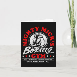 Carte Mighty Mick's Boxing Gym Clic les années 70 Philad