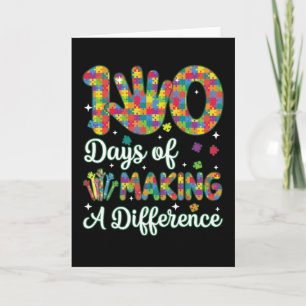 Carte Mignon 100 jours pour faire une différence Puzzle 