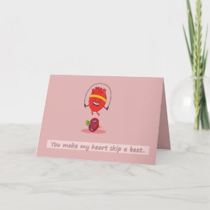 Carte Mignon, drôle, Saint-Valentin, jeu de mots, blague